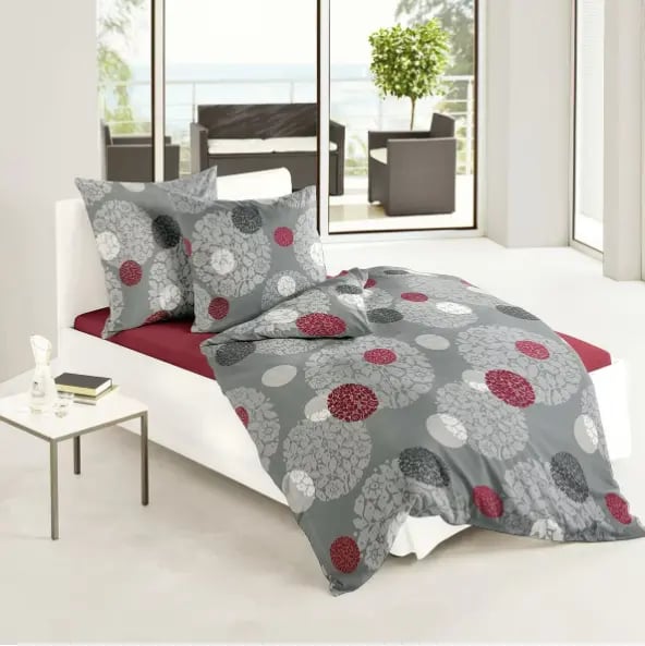 Traumschlaf Biber Bettwäsche Wien grau